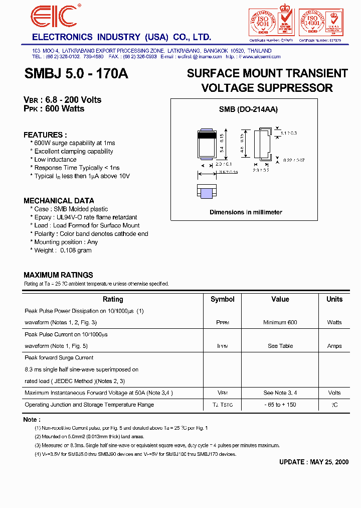 SMBJ50_6961014.PDF Datasheet