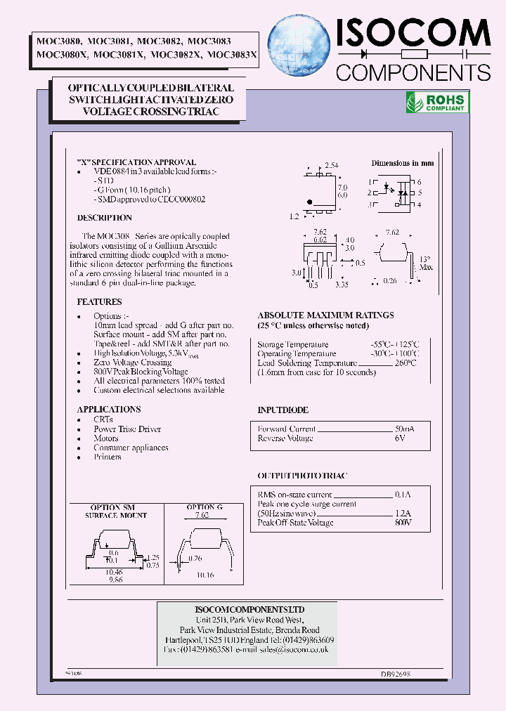 MOC3080X_6959419.PDF Datasheet