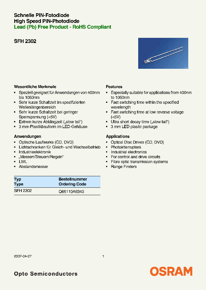 SFH2302_6952759.PDF Datasheet