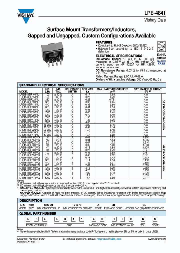 LPE4841SM330MG_6963265.PDF Datasheet