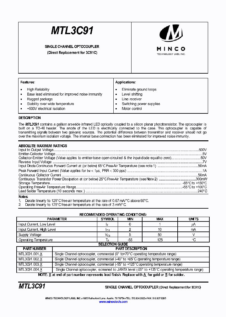 MTL3C91002S_6963500.PDF Datasheet