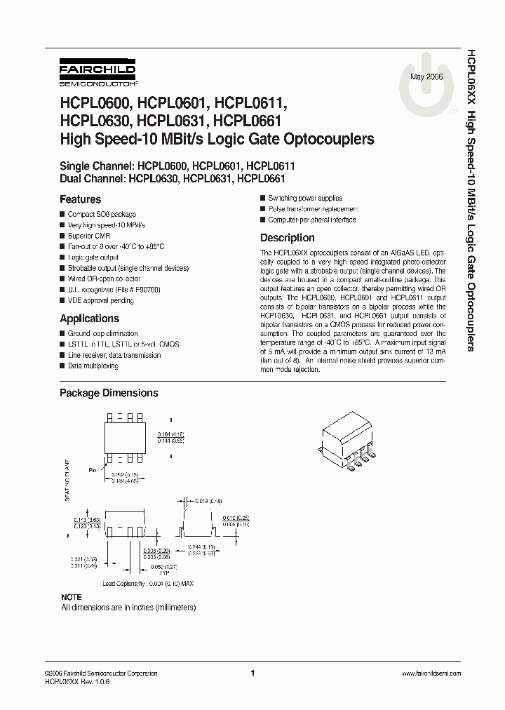 HCPL0631R1_6959058.PDF Datasheet
