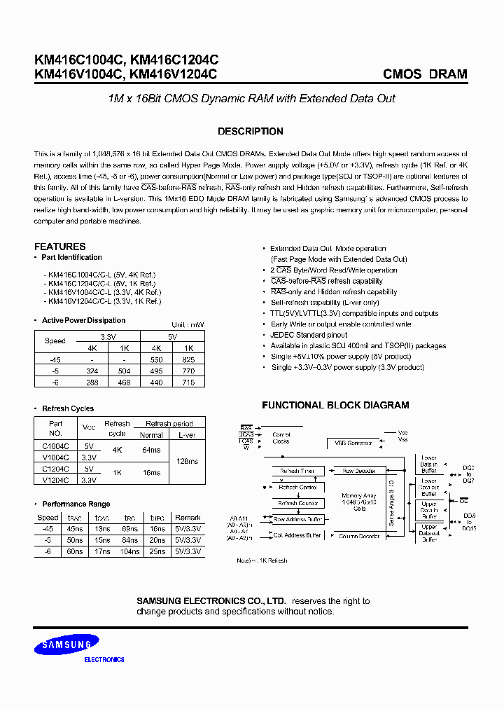 KM416C1204CJ-6_6957236.PDF Datasheet