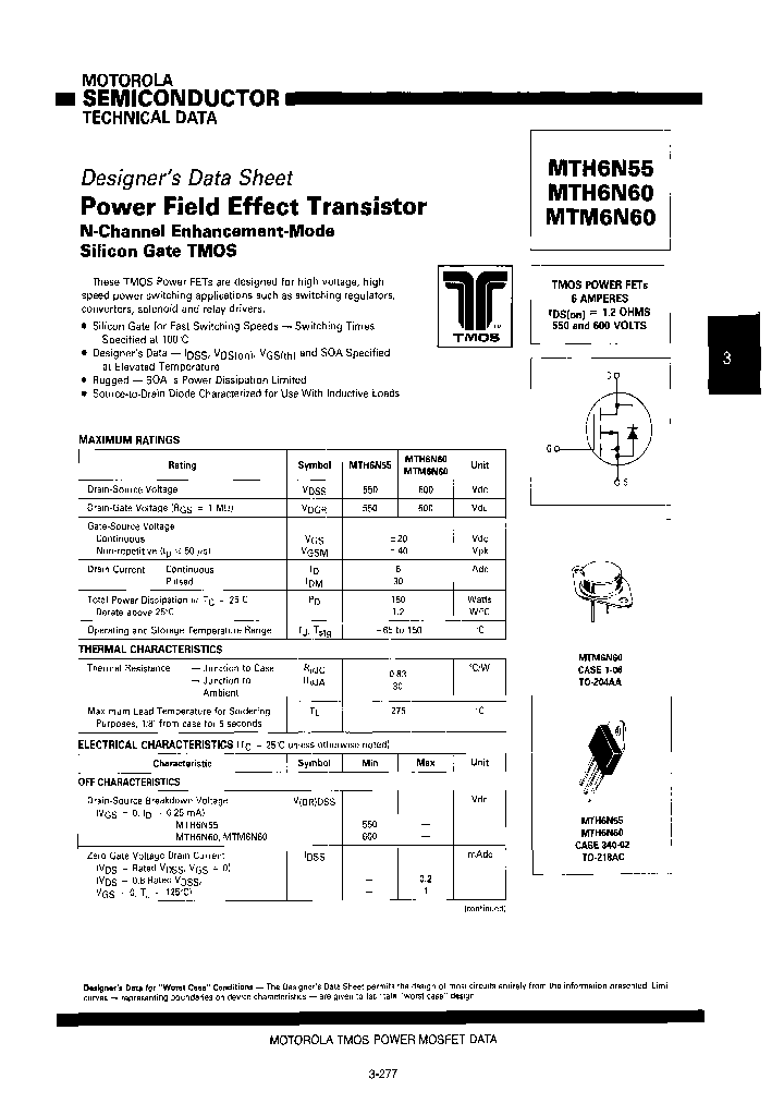 MOTOROLAINC-MTM6N60_6964548.PDF Datasheet