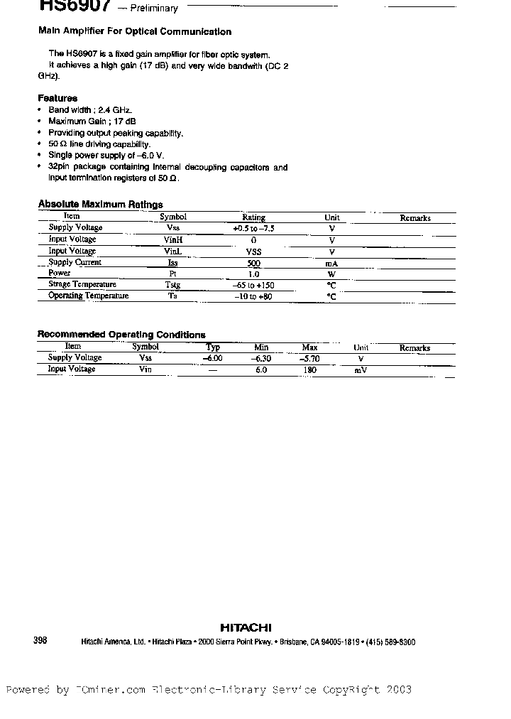 HS6907_6964867.PDF Datasheet