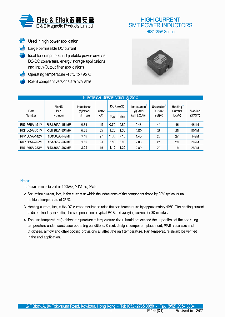 RIS1365A-451M_6966804.PDF Datasheet