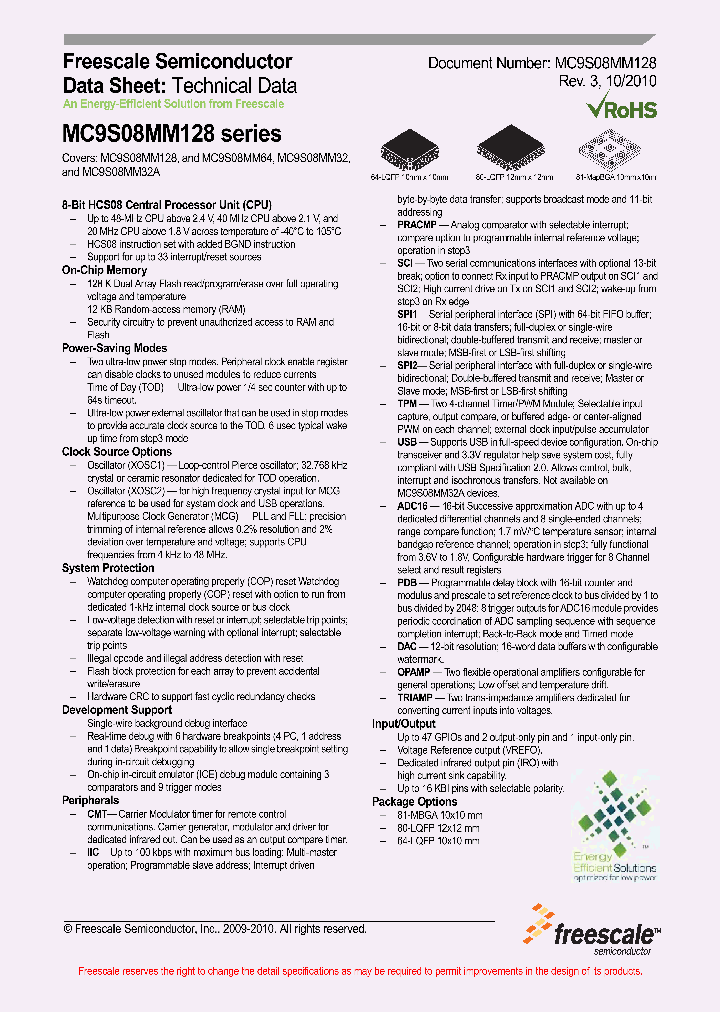 MC9S08MM128VLH64_6967015.PDF Datasheet