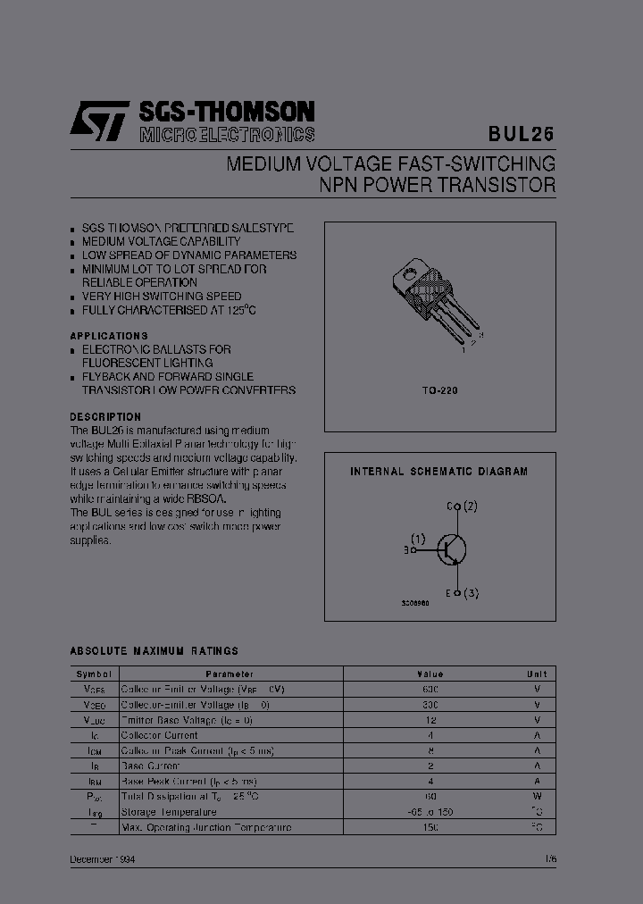 BUL26_6967659.PDF Datasheet