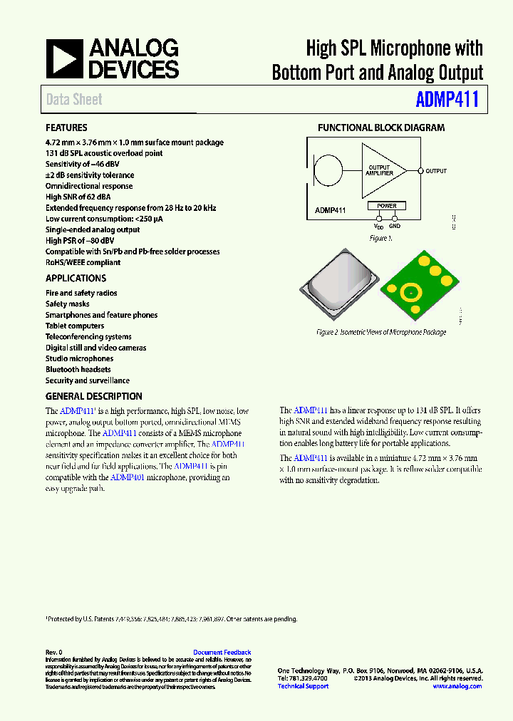 ADMP411_6969489.PDF Datasheet