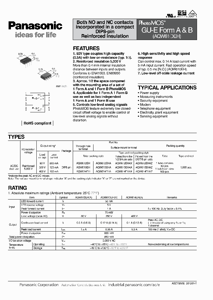 AQW610EHAZ_6969681.PDF Datasheet
