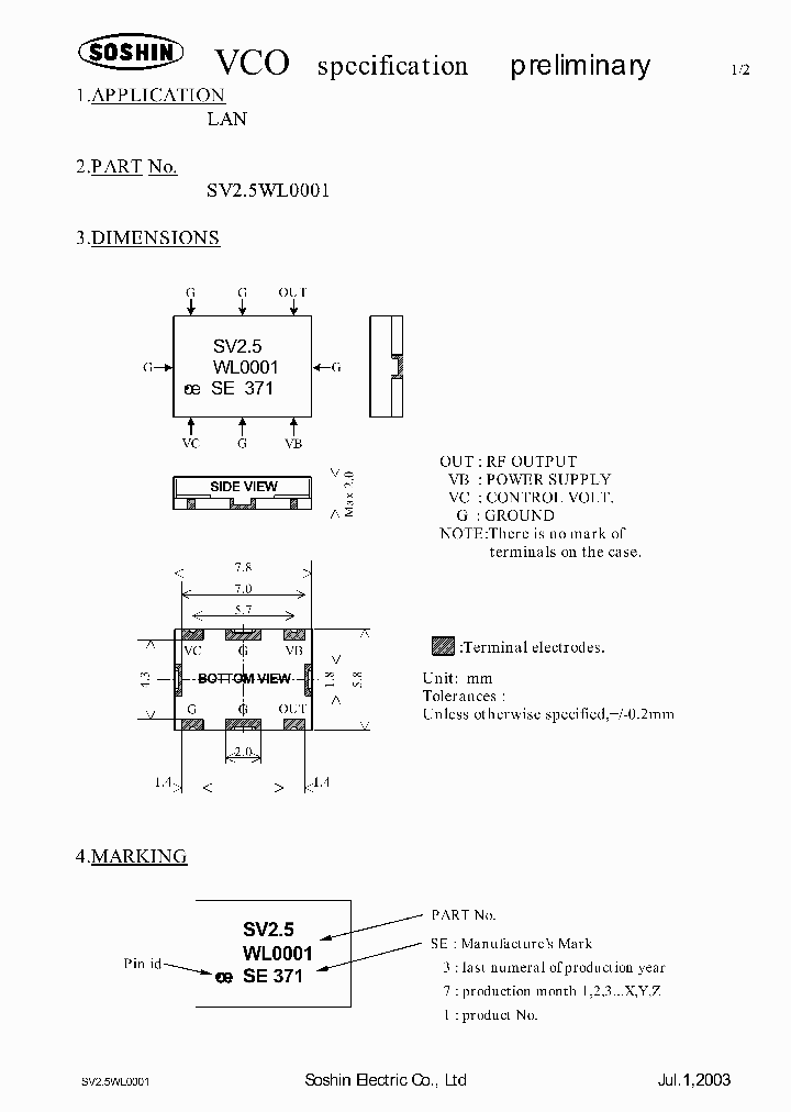 SV25WL0001_6970345.PDF Datasheet