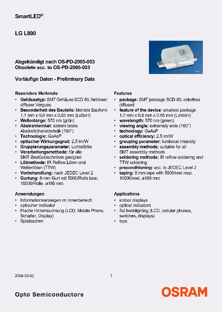LGL890-K1L1-1_6970561.PDF Datasheet