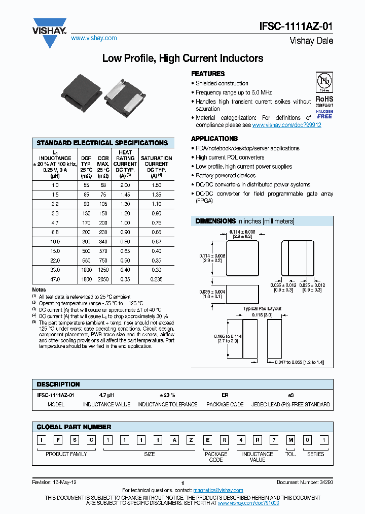 VISHAYDALE-IFSC1515AHER100M01_6970893.PDF Datasheet