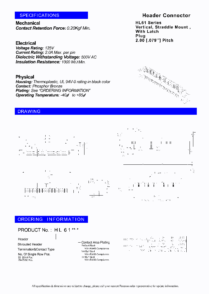 HONHAIPRECISIONINDUSTRYCOLTD-HL6125V_6971027.PDF Datasheet