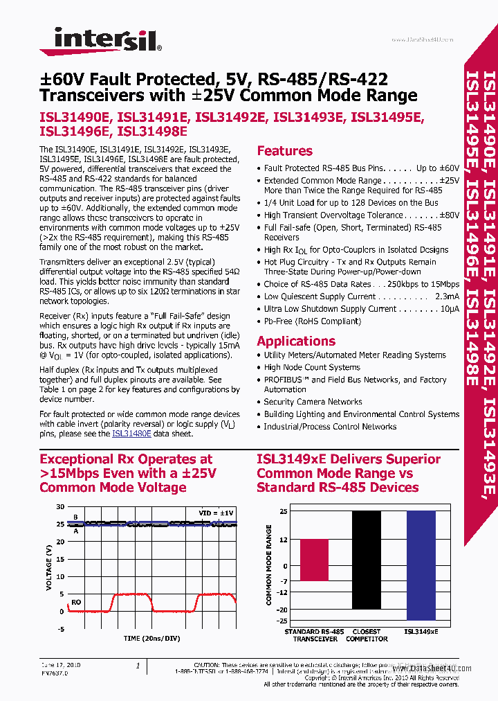 ISL31491E_6972220.PDF Datasheet