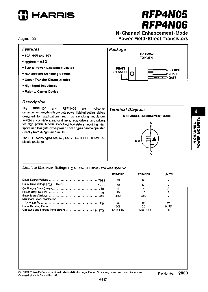 RFP4N05_6972889.PDF Datasheet