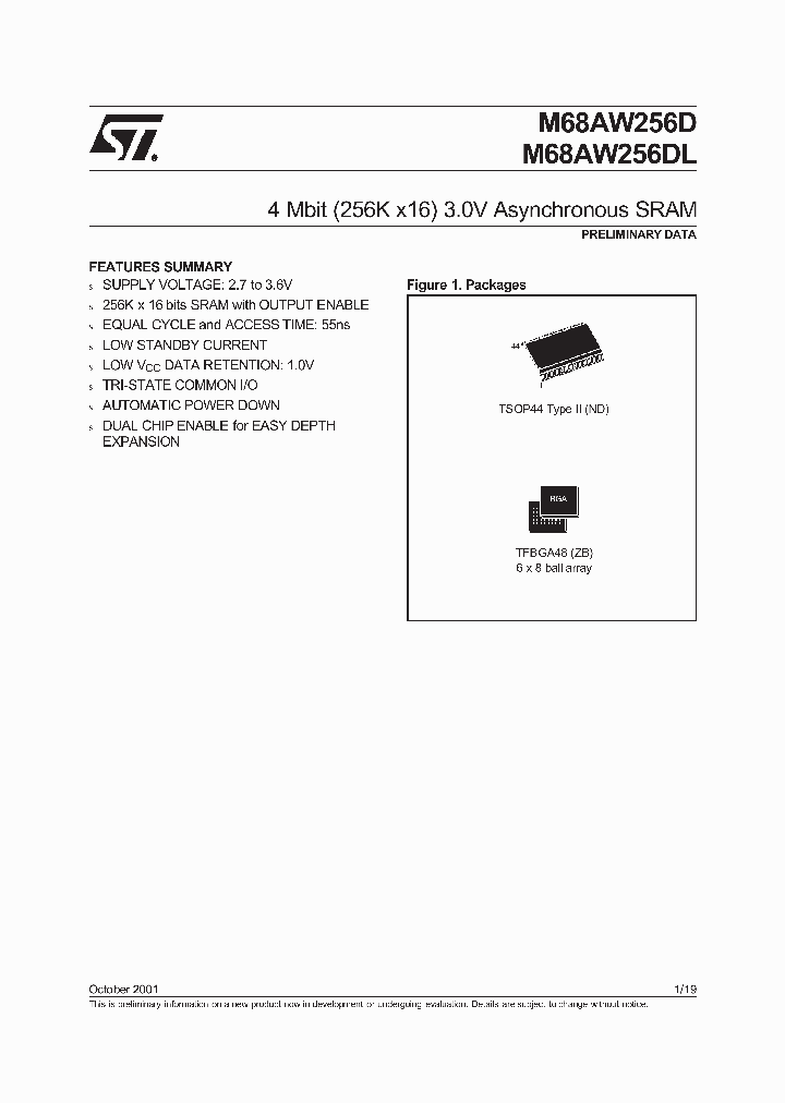 STMICROELECTRONICS-M68AW256D70ND6T_6973173.PDF Datasheet