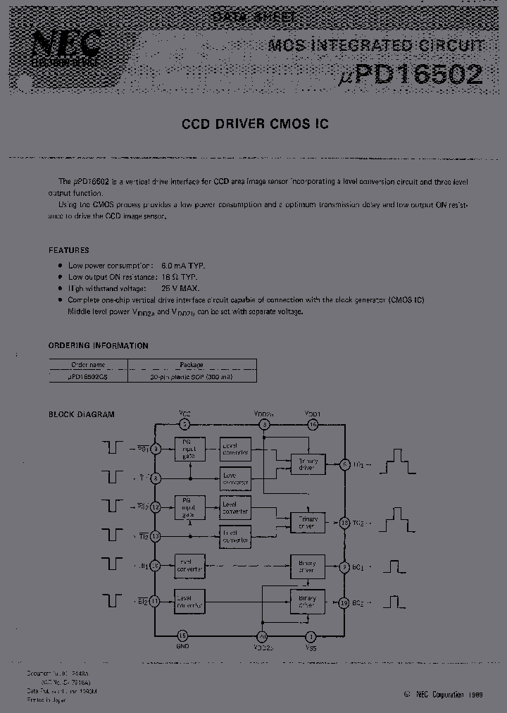 UPD16502GS_6973595.PDF Datasheet