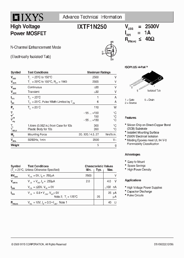 IXYSCORP-IXTF1N250_6975456.PDF Datasheet