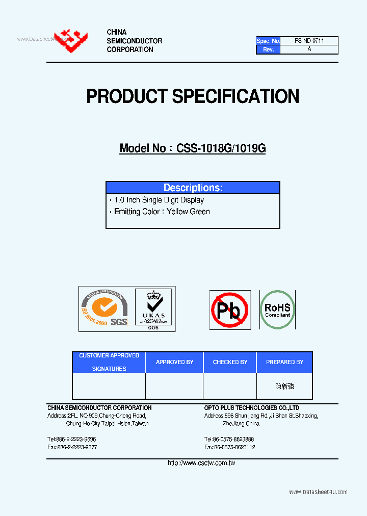 CSS-1018G_6976018.PDF Datasheet