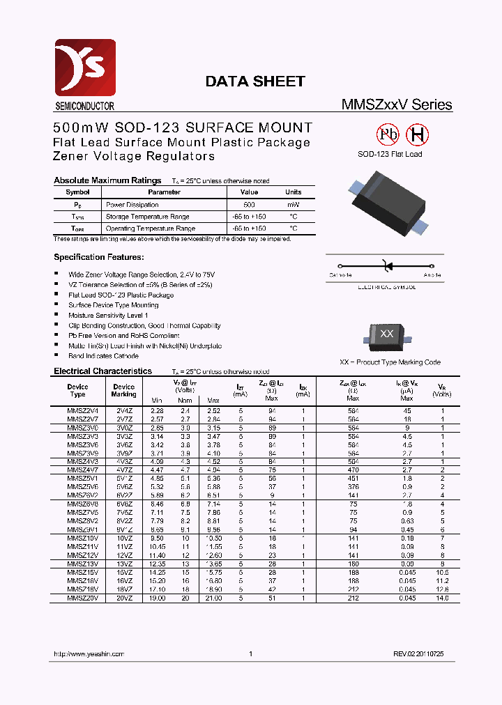 MMSZ3V0_6978910.PDF Datasheet