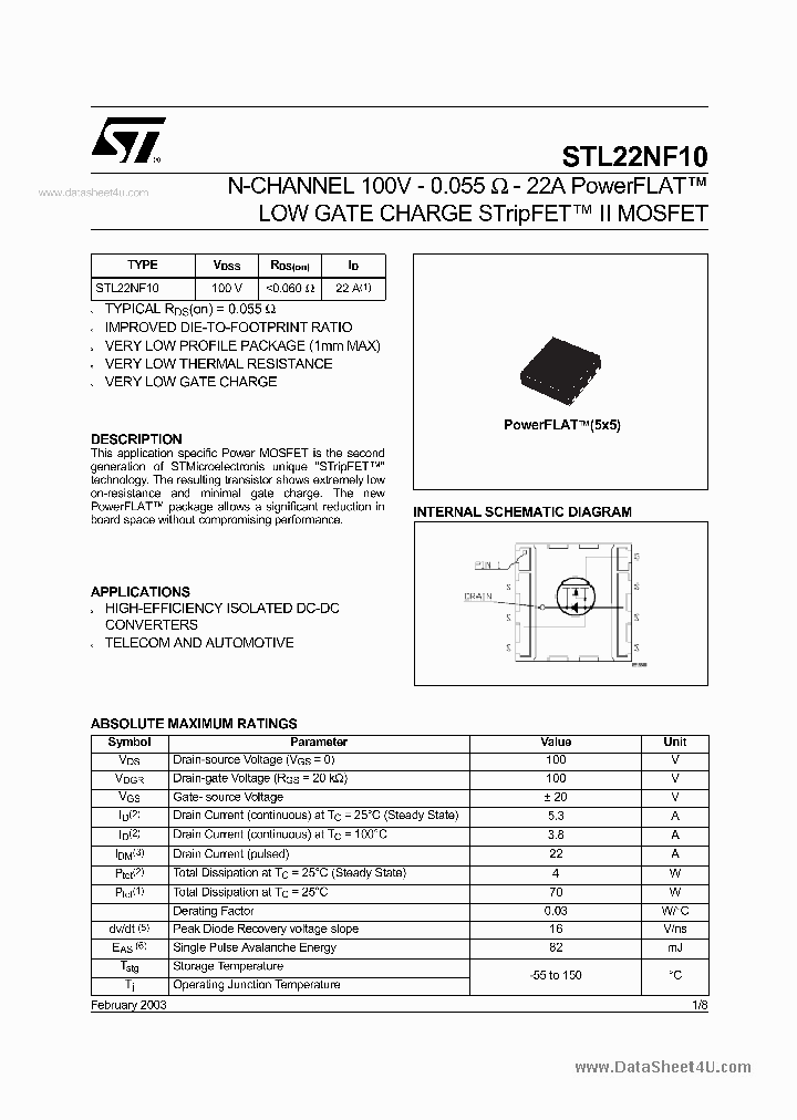 STL22NF10_6978949.PDF Datasheet