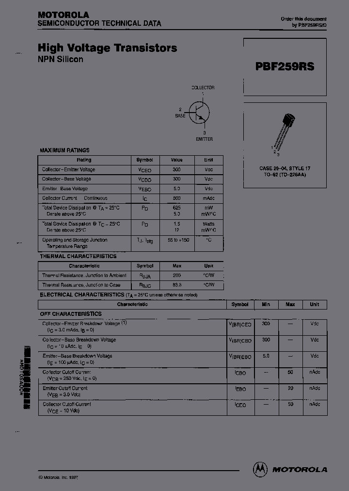 PBF259RS_6979618.PDF Datasheet