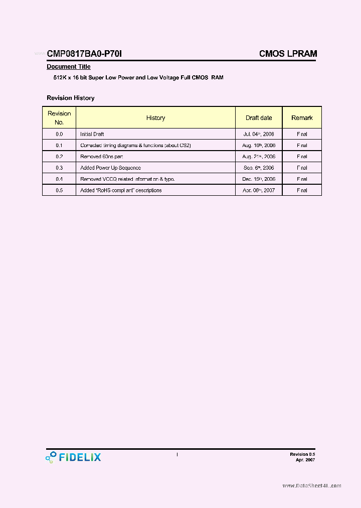 CMP0817BA0-P70I_6980405.PDF Datasheet