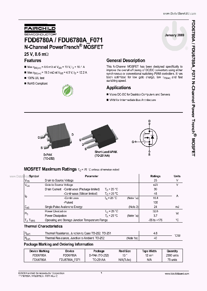 FDU6780A_6980963.PDF Datasheet