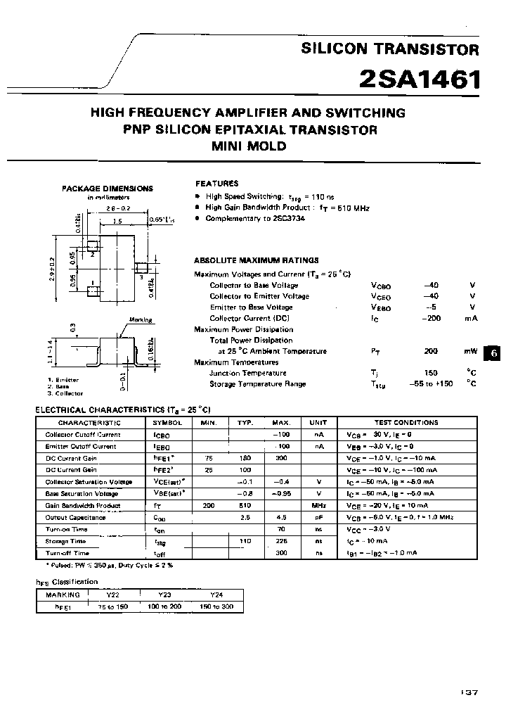 2SA1461-T1BY23_6981042.PDF Datasheet