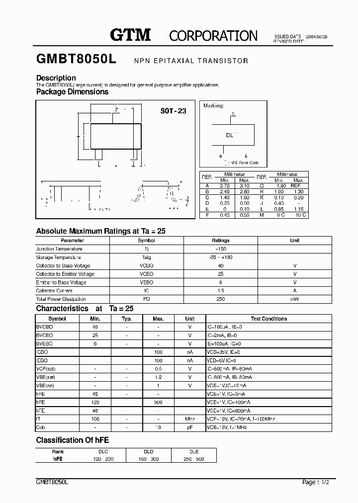 GMBT8050L_6981060.PDF Datasheet
