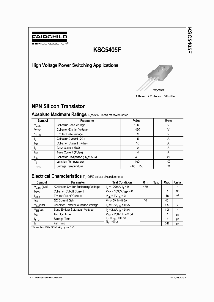 KSC5405FTU_6981707.PDF Datasheet