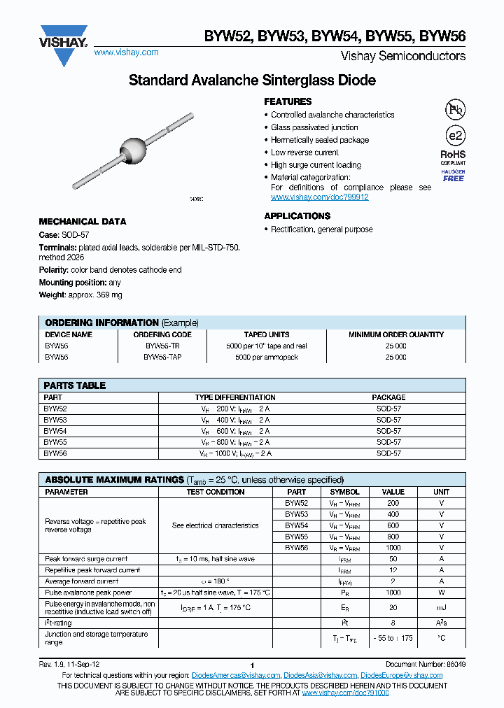 BYW52-TR_6981802.PDF Datasheet