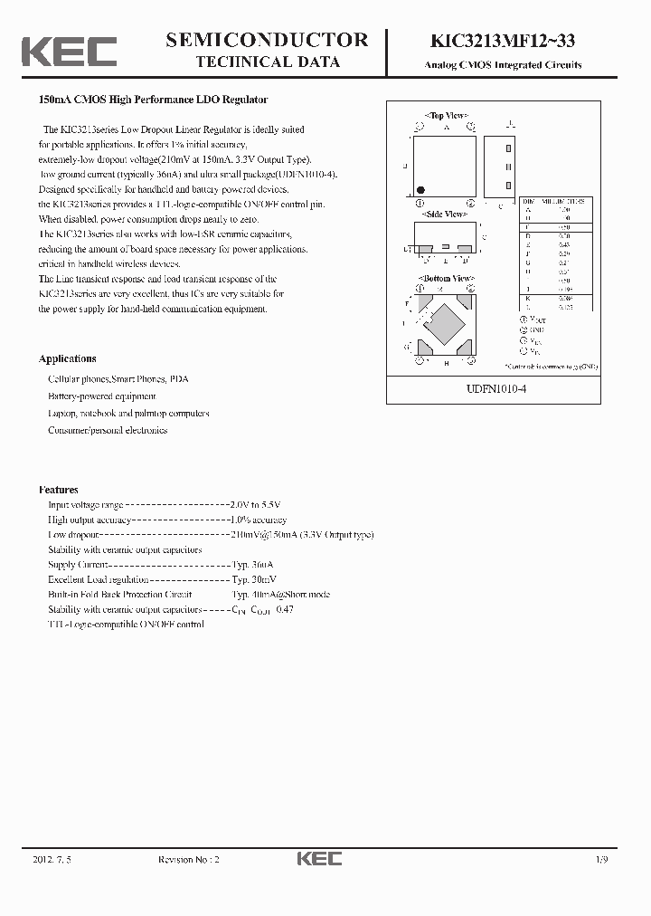 KIC3213MF12_6985848.PDF Datasheet
