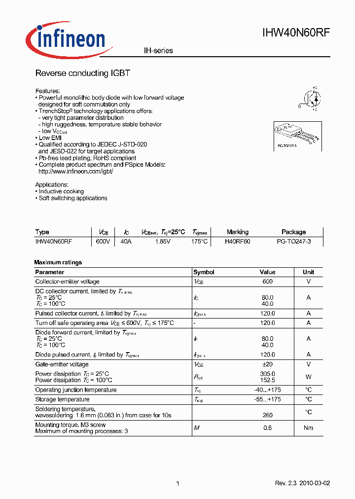 IHW40N60RF_6986148.PDF Datasheet