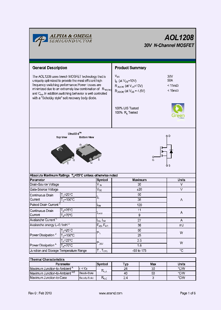 AOL1208_6986965.PDF Datasheet