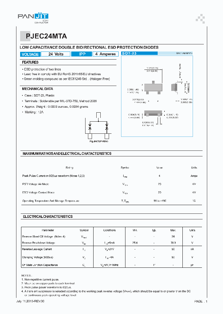 PJEC24MTA_6987693.PDF Datasheet