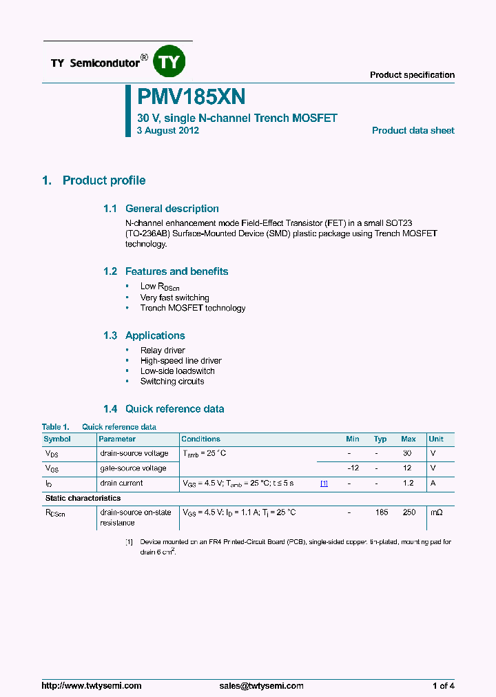 PMV185XN_6987182.PDF Datasheet