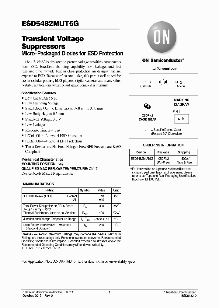 ESD5482MUT5G_6987525.PDF Datasheet