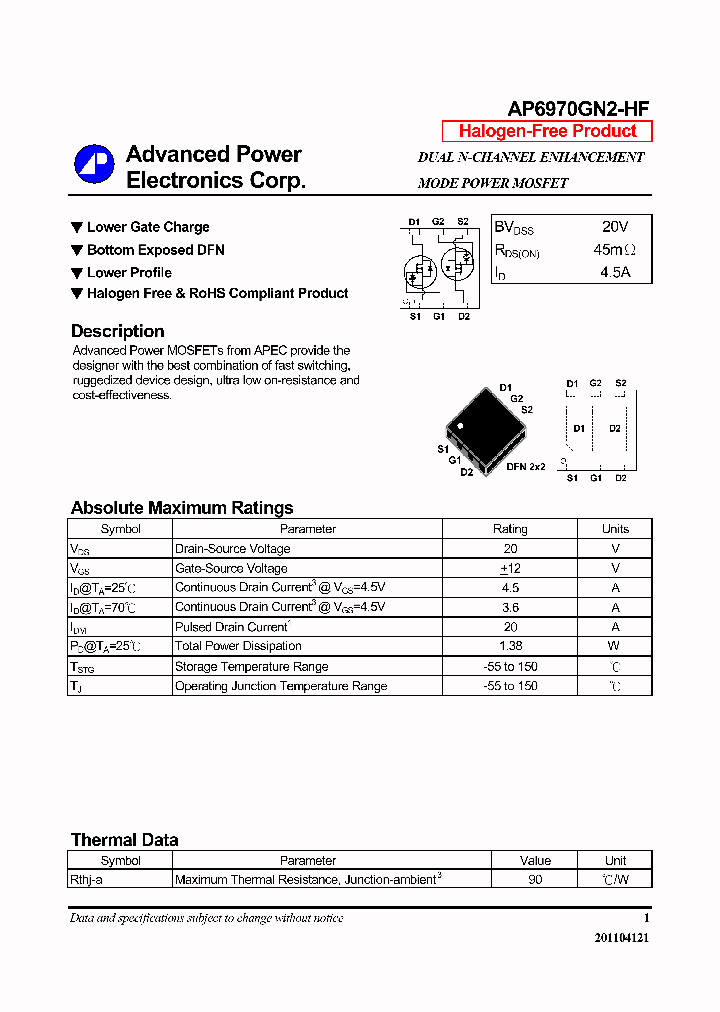 AP6970GN2-HF_6988185.PDF Datasheet