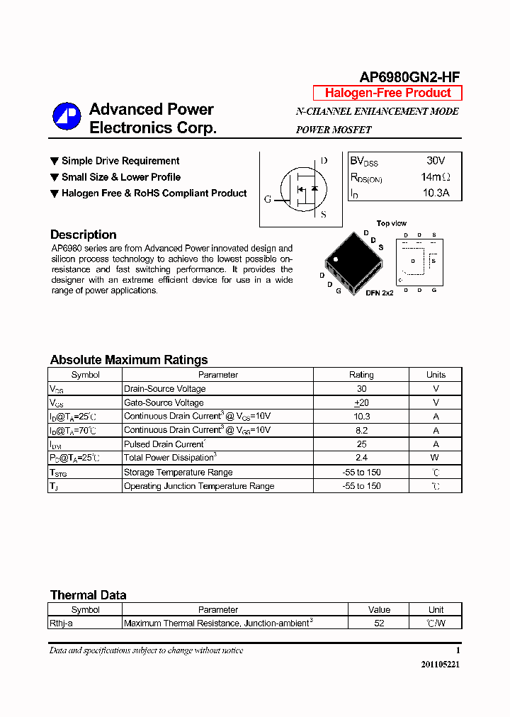AP6980GN2-HF_6988186.PDF Datasheet