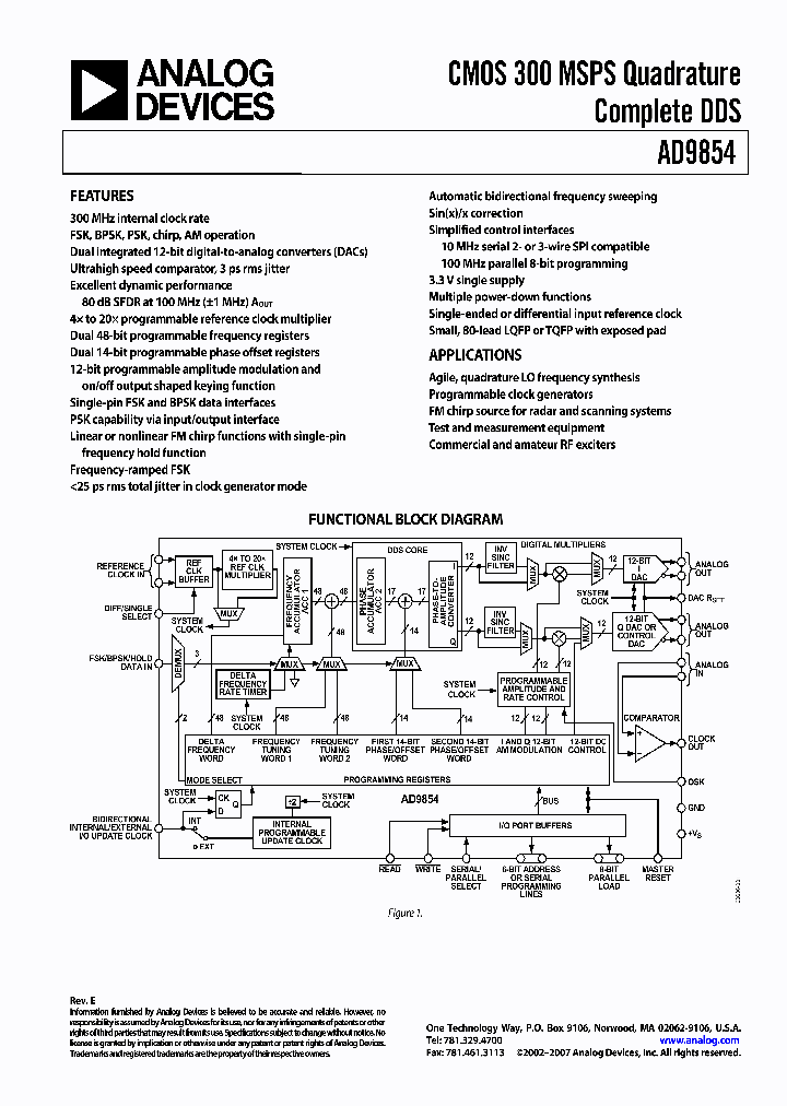 AD9854AST_6988399.PDF Datasheet