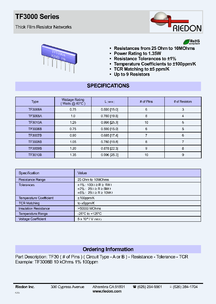 TF3008B10KOHMS_6988976.PDF Datasheet