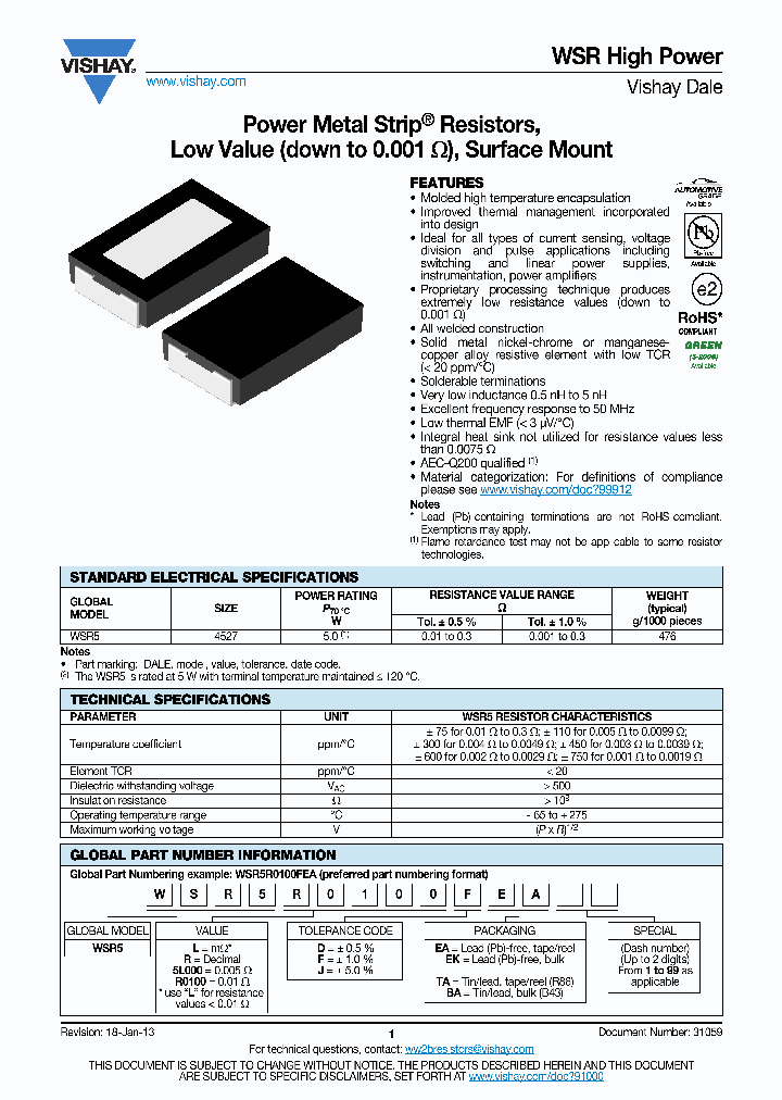 WSR5R0100FEA_6989882.PDF Datasheet