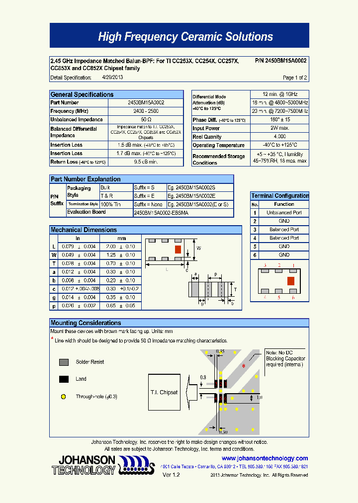 2450BM15A0002E_6990540.PDF Datasheet