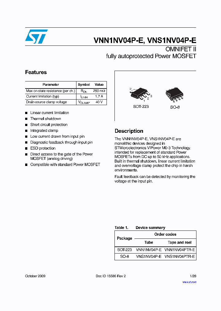 VNS1NV04P-E_6991522.PDF Datasheet