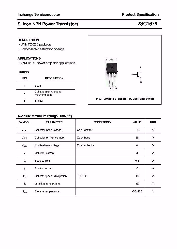 2SC1678_6992718.PDF Datasheet