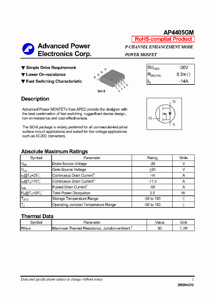 AP4405GM_6992790.PDF Datasheet