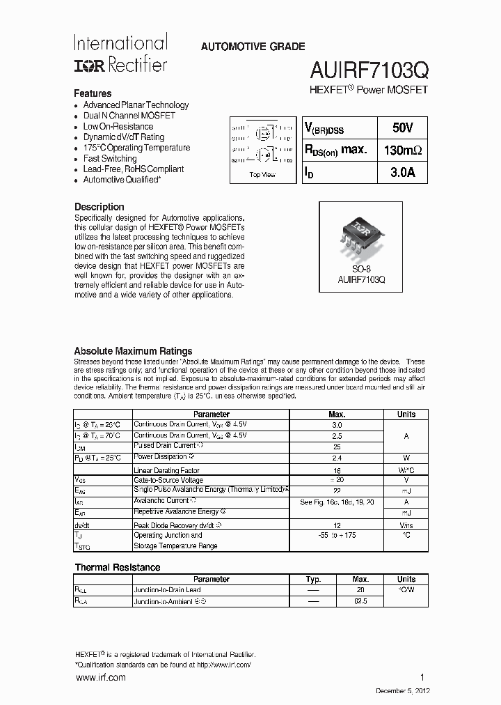 AUIRF7103QTR_6993725.PDF Datasheet