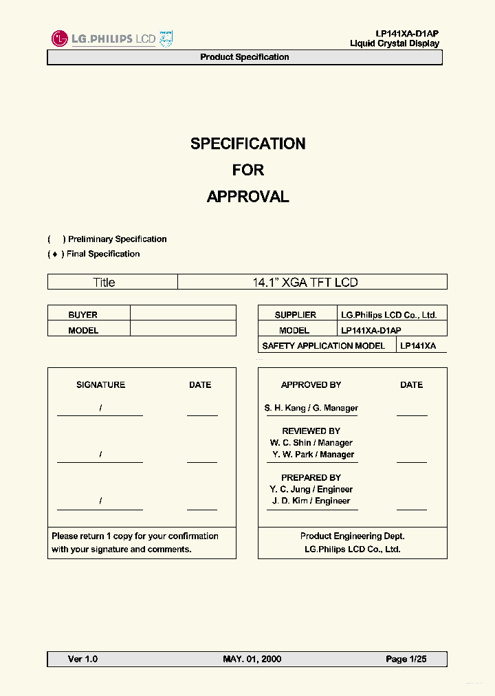 LP141XA-D1AP_6997234.PDF Datasheet